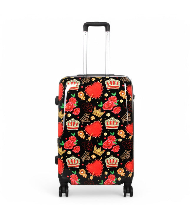 Ballina Medium Hard Shell Suitcase in Black Queen Rosses