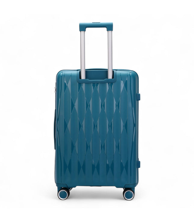 Burnaby Large Hard Shell Suitcase in Teal Blue