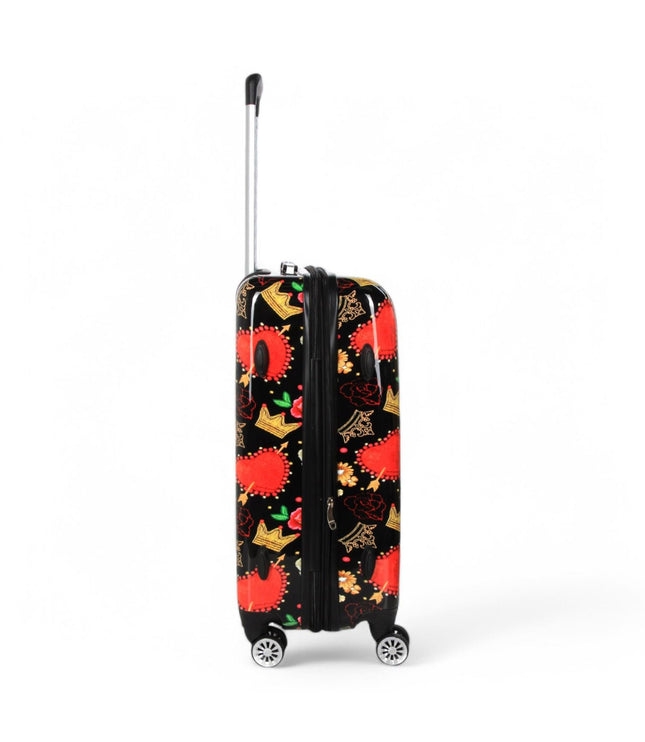 Ballina Medium Hard Shell Suitcase in Black Queen Rosses