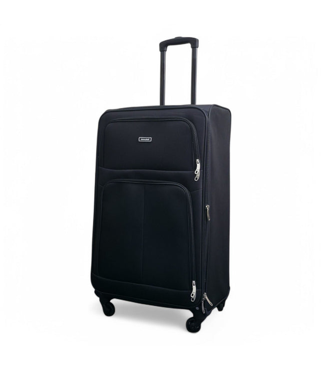 Tahara Large Soft Shell Suitcase in Black