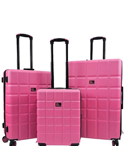 Cotgrave Set of 3 Soft Shell Suitcase in Pink