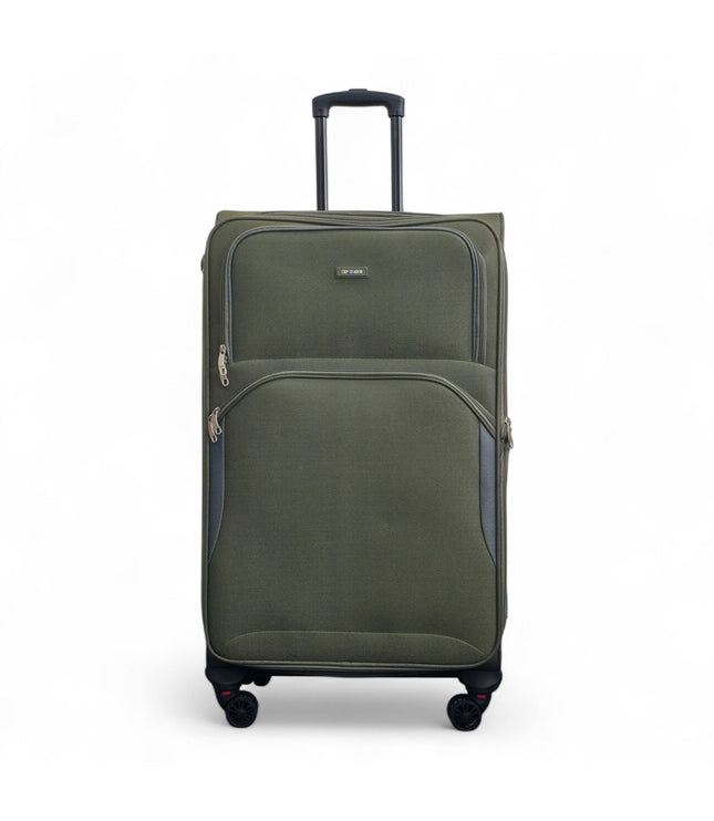 Gosford Large Soft Shell Suitcase in Green