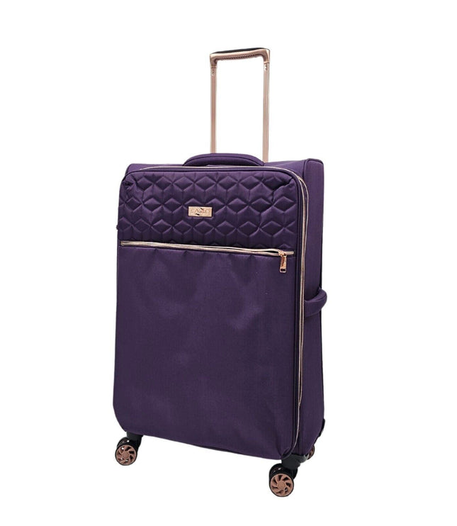 Bexley Medium Soft Shell Suitcase in Purple