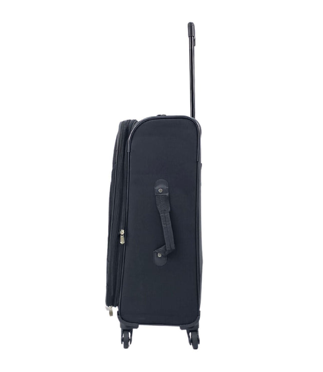 Corsham Medium Soft Shell Suitcase in Black