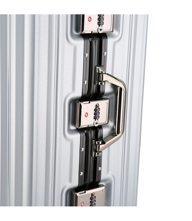 Airdrie Set of 3 Hard Shell Suitcase in Silver