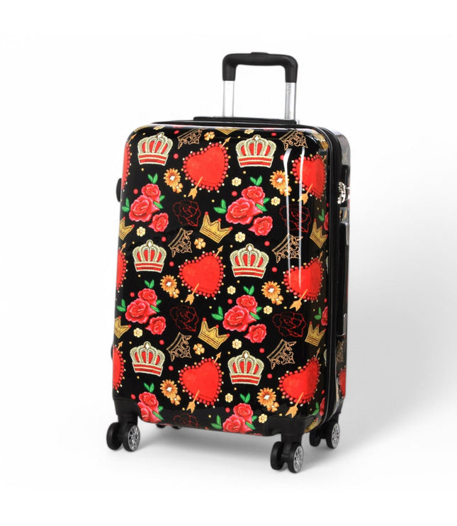 Ballina Medium Hard Shell Suitcase in Black Queen Rosses