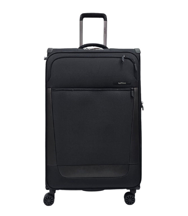 Bourne Large Soft Shell Suitcase in Black