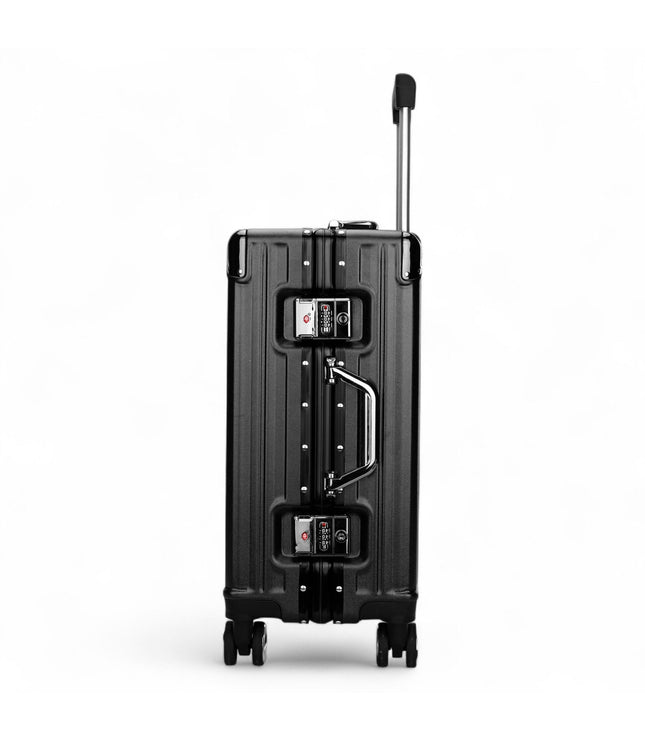 Airdrie Cabin Hard Shell Suitcase in Charcoal Black