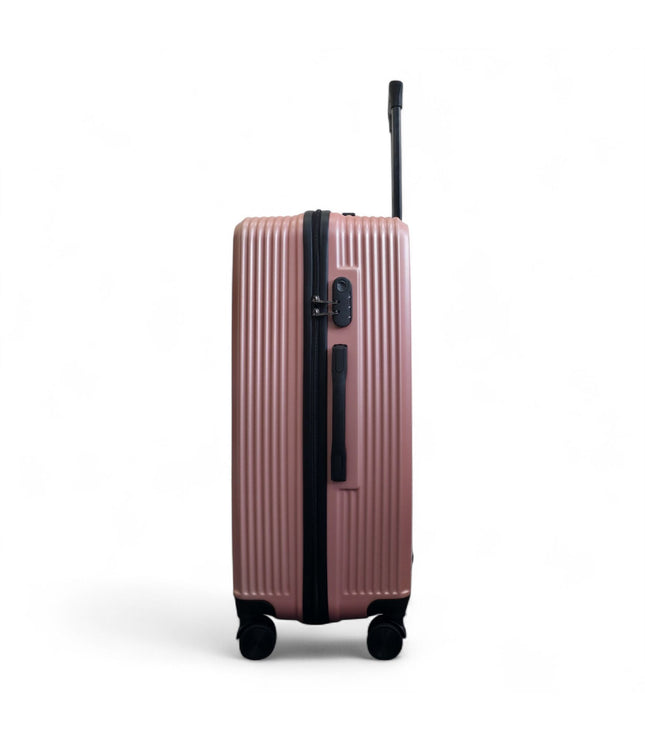 Junee Large Hard Shell Suitcase in Rose Gold