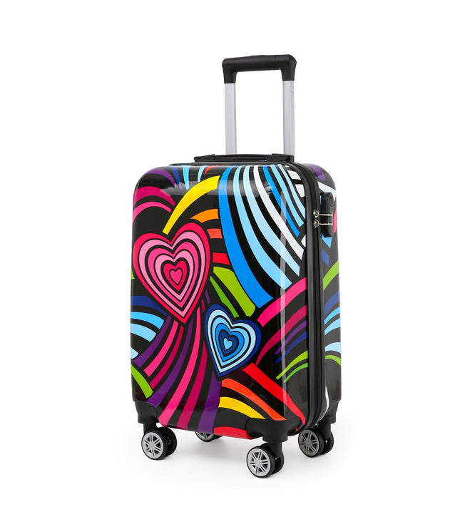 Congleton Cabin Hard Shell Suitcase in Hearts