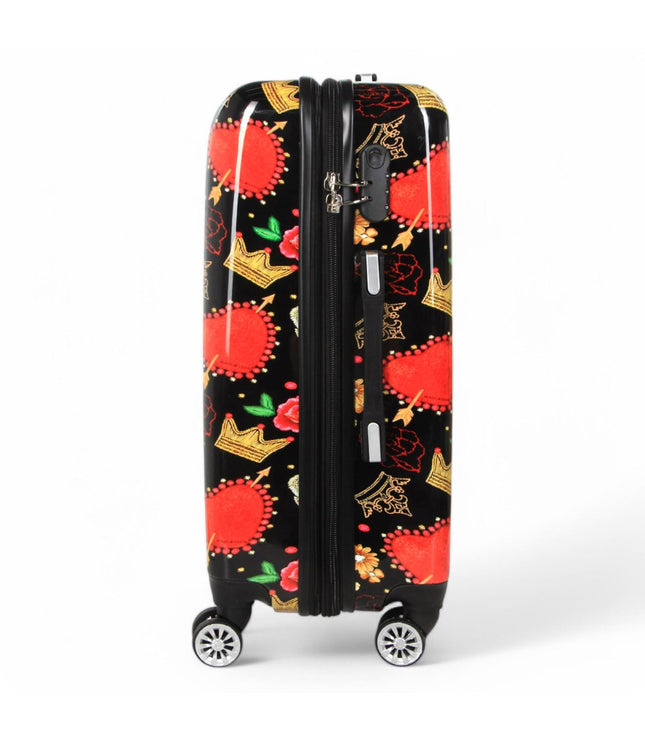 Ballina Medium Hard Shell Suitcase in Black Queen Rosses