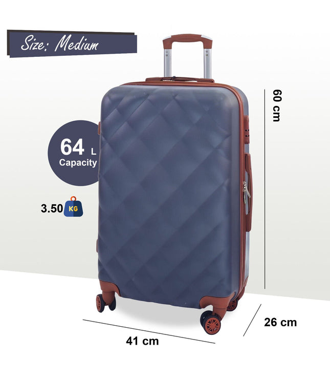 Crawley Medium Soft Shell Suitcase in Grey