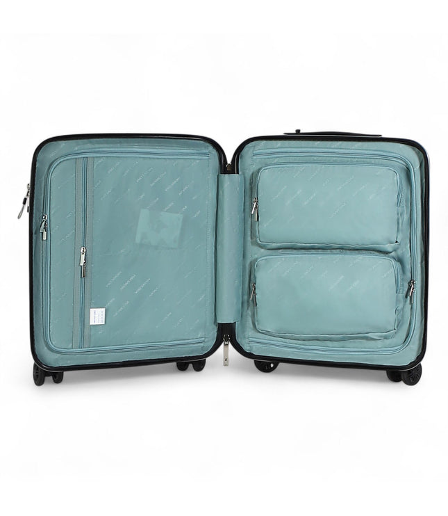 Durable EasyJet Ryanair 39 x 26 x 51.5 cm Black Front Open Cabin Luggage Travel Suitcase