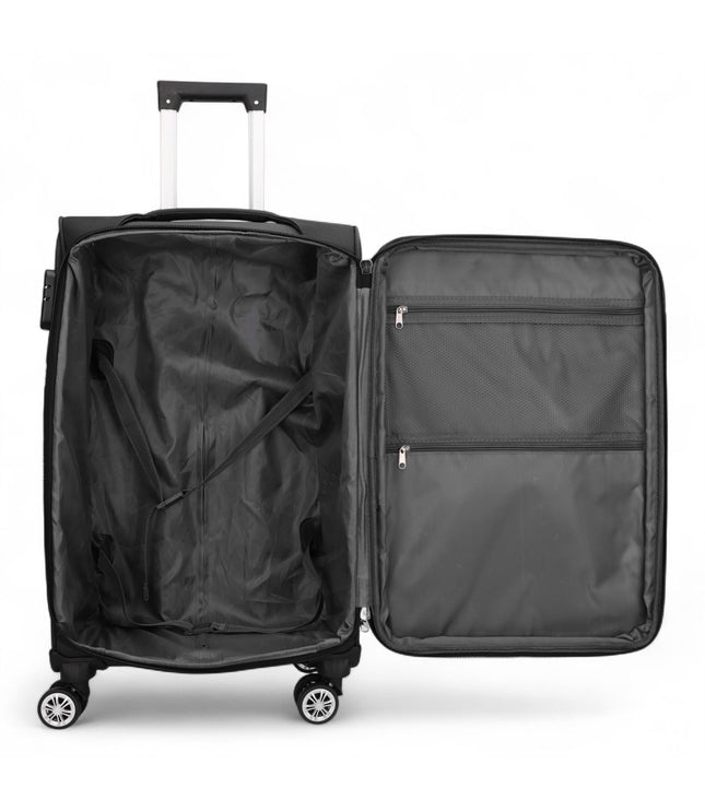 Delta Medium Hard Shell Suitcase in Black