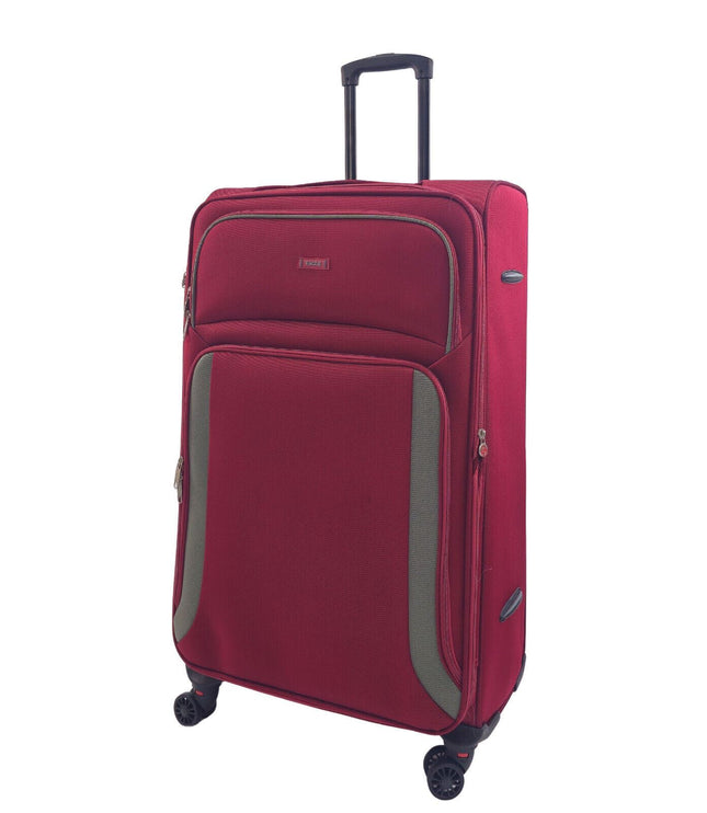 Arundel Large Soft Shell Suitcase in Burgundy