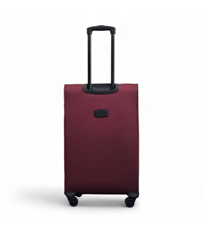 Gosford Medium Soft Shell Suitcase in Burgundy Red