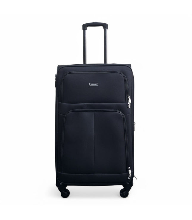 Tahara Large Soft Shell Suitcase in Black
