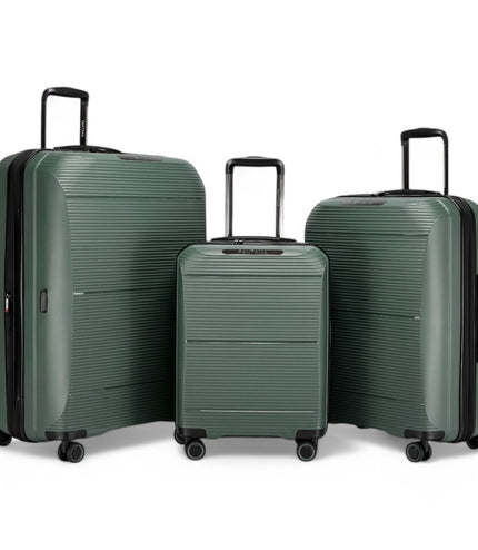 Abiko Set of 3 Hard Shell Suitcase in Olive