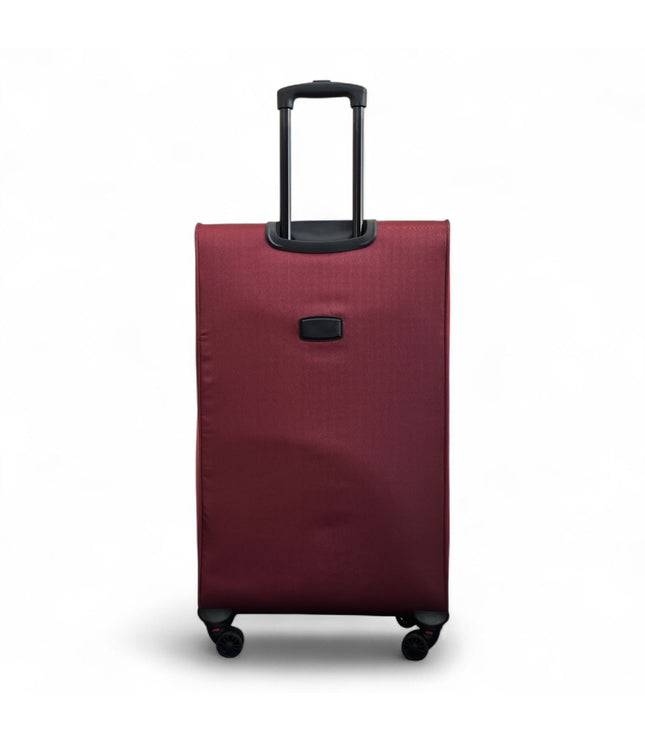 Gosford Large Soft Shell Suitcase in Burgundy Red