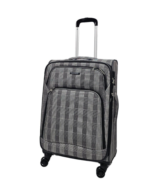 Ashbourne Medium Soft Shell Suitcase in Stripe