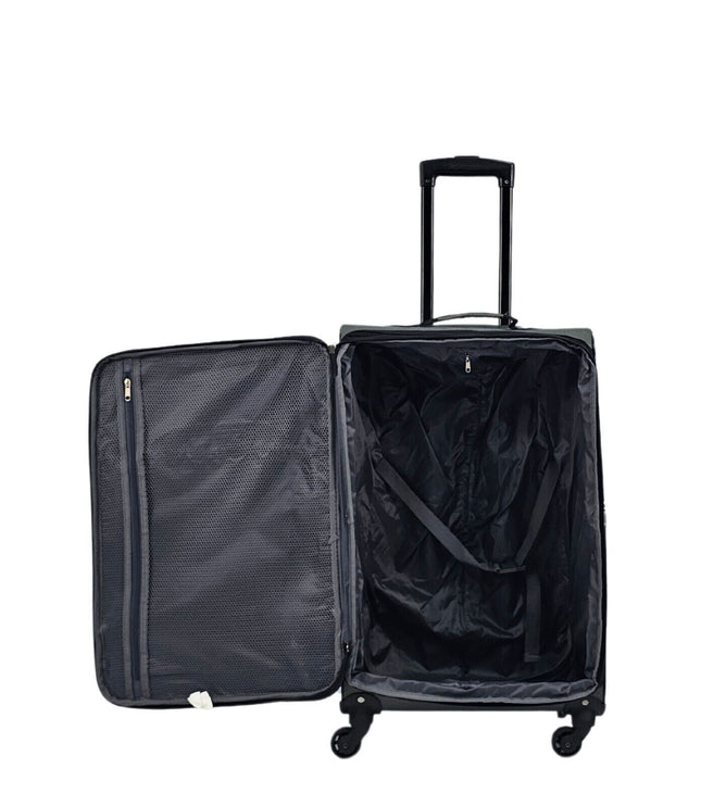 Corsham Medium Soft Shell Suitcase in Grey