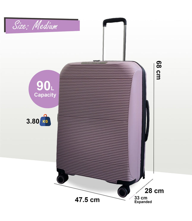 Abiko Medium Hard Shell Suitcase in Pink