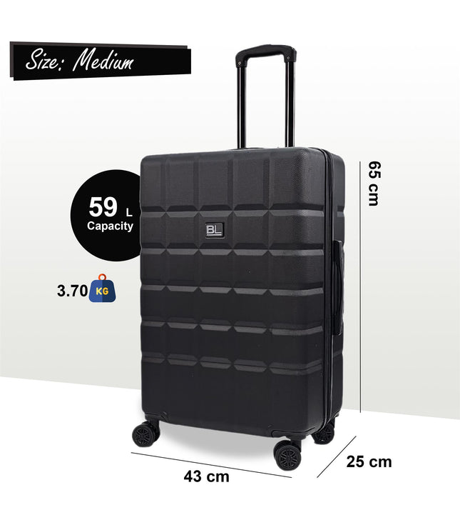 Cotgrave Medium Soft Shell Suitcase in Black