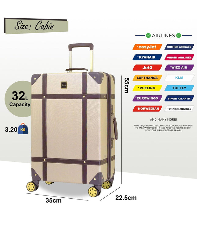 Alston Cabin Hard Shell Suitcase in Gold