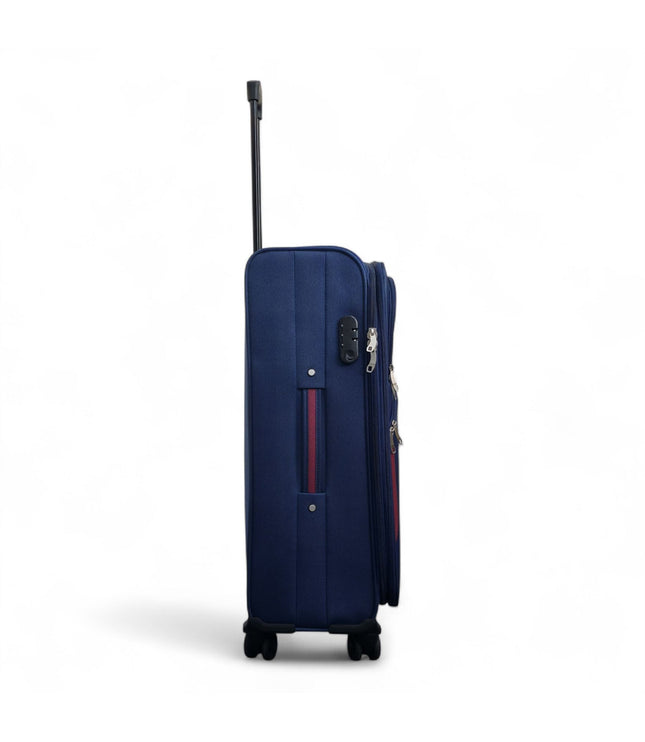 Gosford Medium Soft Shell Suitcase in Navy Blue