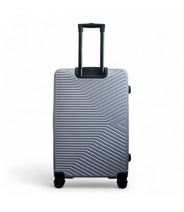 Junee Large Hard Shell Suitcase in Silver