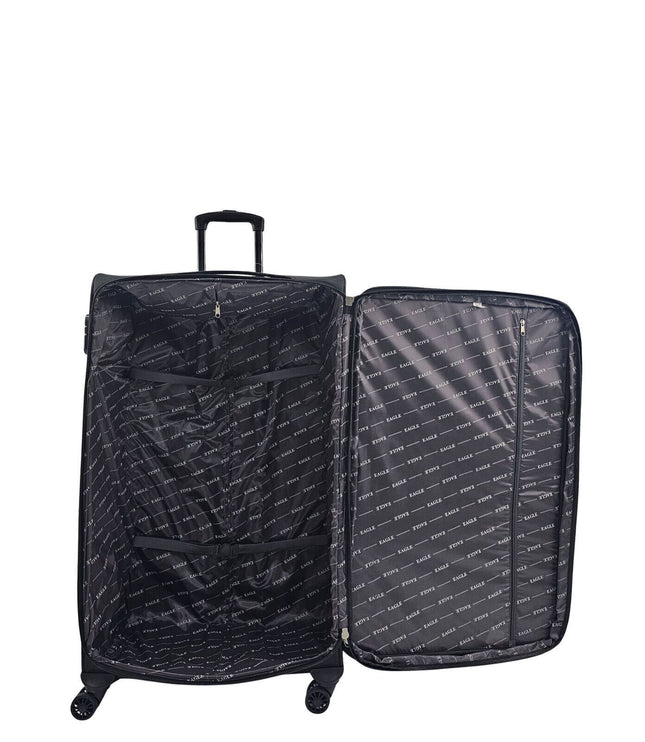 Arundel Extra Large Soft Shell Suitcase in Black