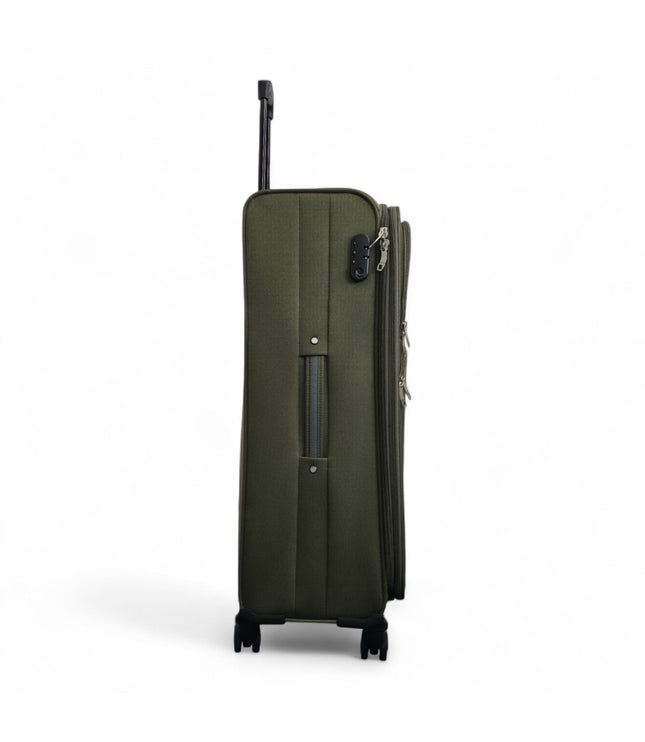 Gosford Large Soft Shell Suitcase in Green