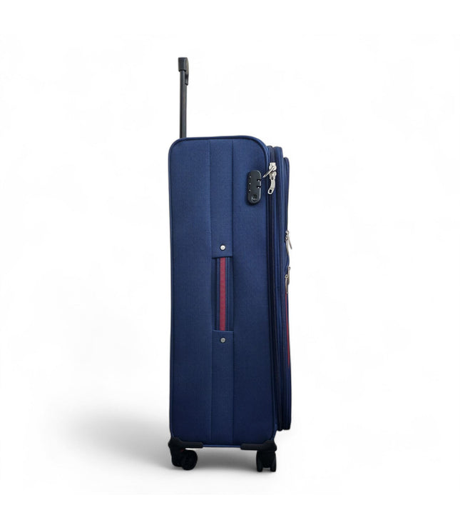 Gosford Large Soft Shell Suitcase in Navy Blue