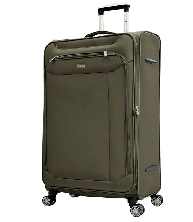 Cockermouth Large Soft Shell Suitcase in Khaki