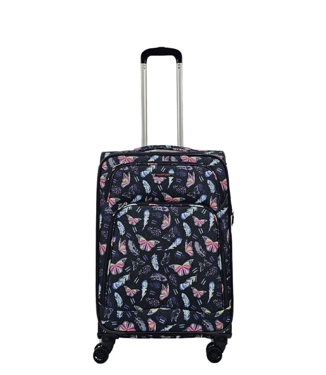 Ashbourne Medium Soft Shell Suitcase in Butterfly