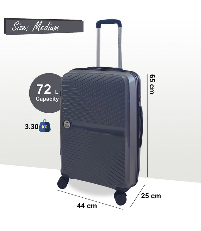 Acton Medium Hard Shell Suitcase in Grey