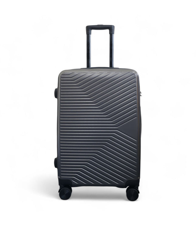 Junee Medium Hard Shell Suitcase in Charcoal Grey