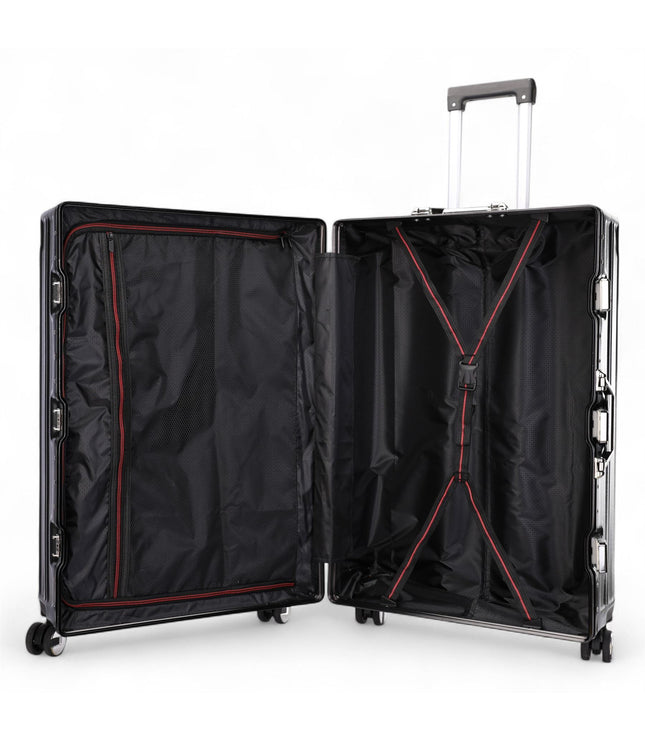 Airdrie Medium Hard Shell Suitcase in Charcoal Black