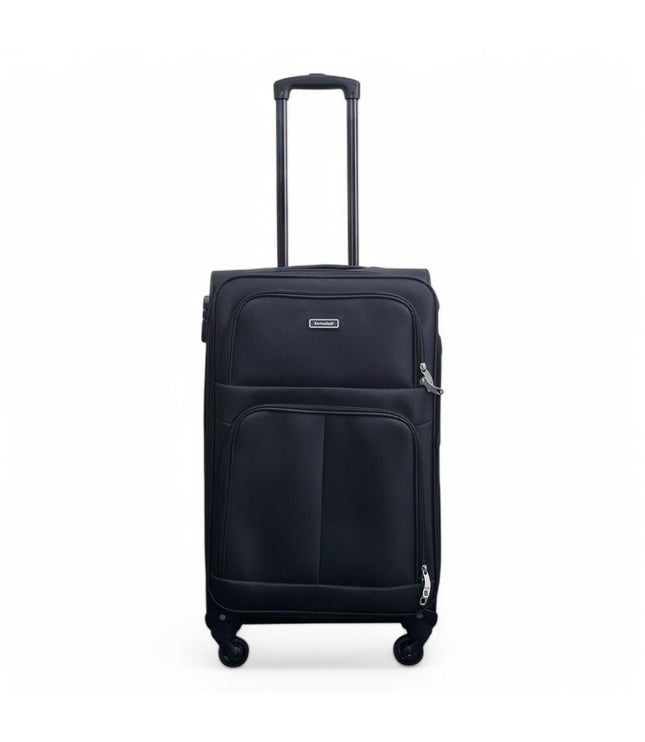 Tahara Medium Soft Shell Suitcase in Black