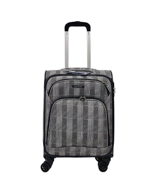 Ashbourne Cabin Soft Shell Suitcase in Stripe