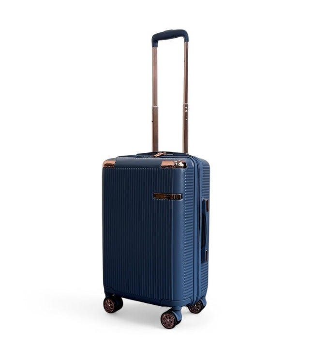 Cowra Cabin Hard Shell Suitcase in Navy Blue
