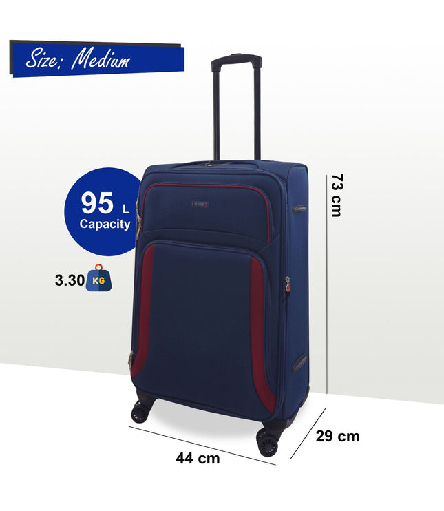 Arundel Medium Soft Shell Suitcase in Navy