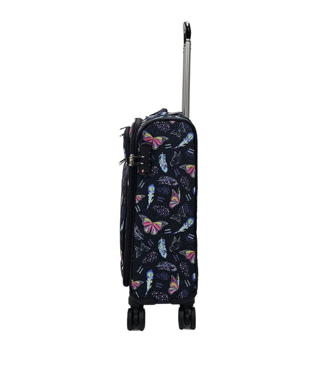 Ashbourne Cabin Soft Shell Suitcase in Butterfly