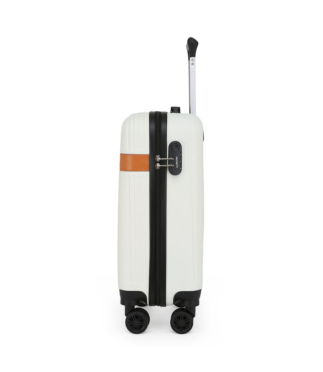 Calgary Cabin Hard Shell Suitcase in Cream
