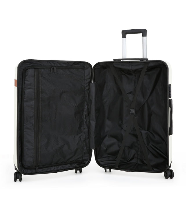 Calgary Large Hard Shell Suitcase in Cream