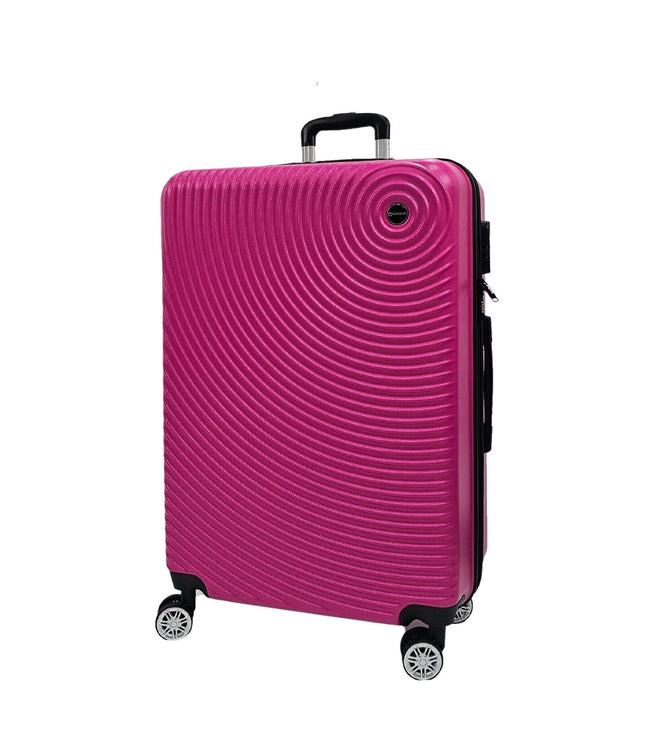 Chorley Extra Large Hard Shell Suitcase in Fuschia
