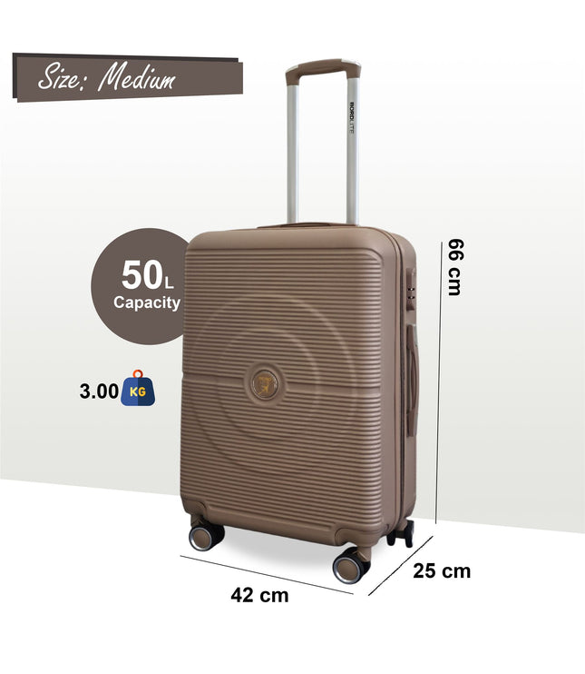Seto Medium Hard Shell Suitcase in Gold