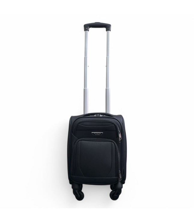 Nagoya Unserseat Soft Shell Suitcase in Black