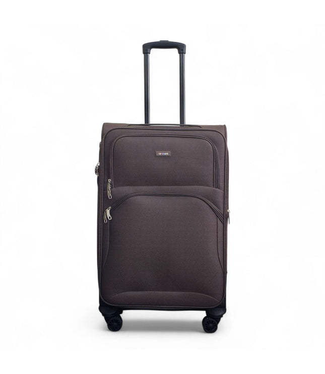Gosford Medium Soft Shell Suitcase in Brown