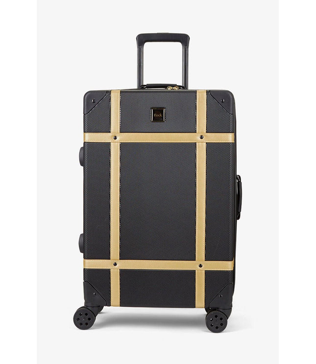 Alston Medium Hard Shell Suitcase in Black Gold